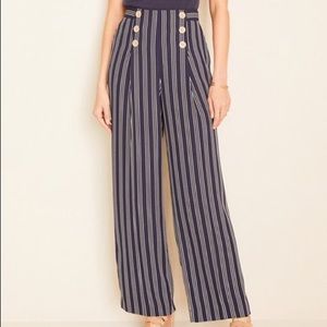 Ann Taylor Dress Pants, size 2, navy blue with pin stripes